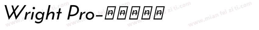 Wright Pro字体转换